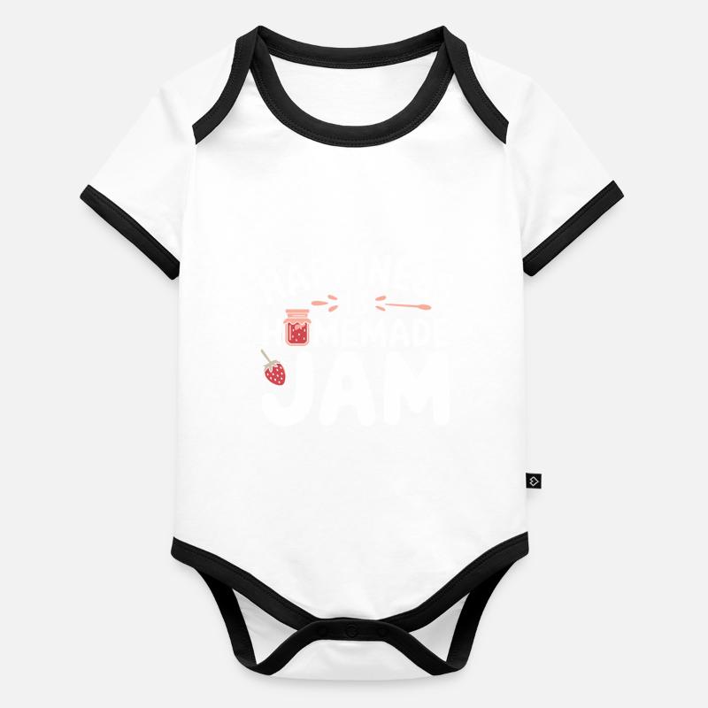 Conservation des aliments faits maison Body Bébé bio contrasté manches courtes