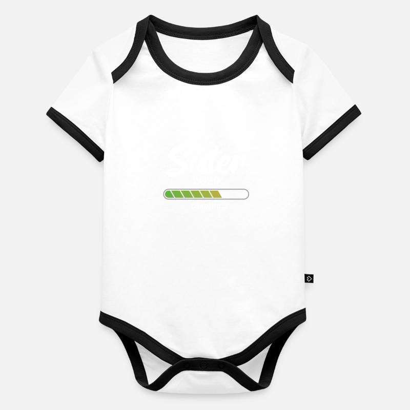 Sister Loading 2029 Baby Bio-Kurzarm-Kontrastbody