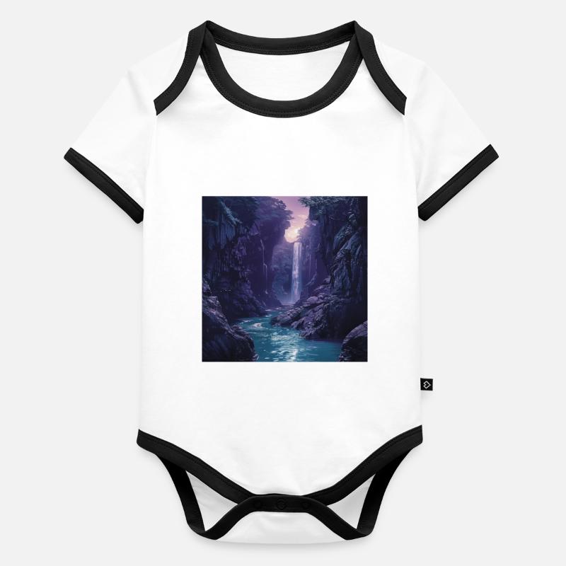 Japan Baby Bio-Kurzarm-Kontrastbody