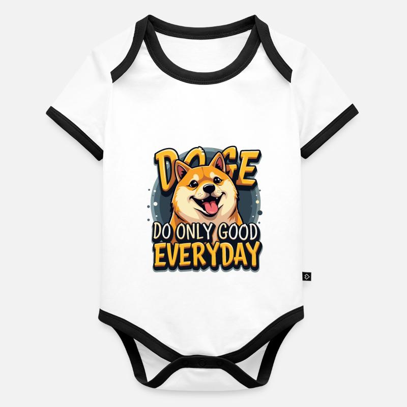 JEDEN TAG Baby Bio-Kurzarm-Kontrastbody