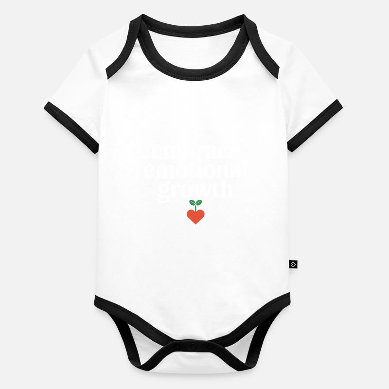 Emotional Intelligence Empathy Advocate Mindful Organic Baby Contrasting Bodysuit