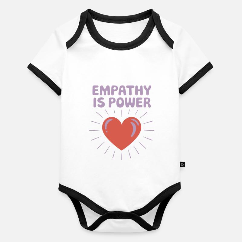Emotional Intelligence Empathy Advocate Mindful Organic Baby Contrasting Bodysuit