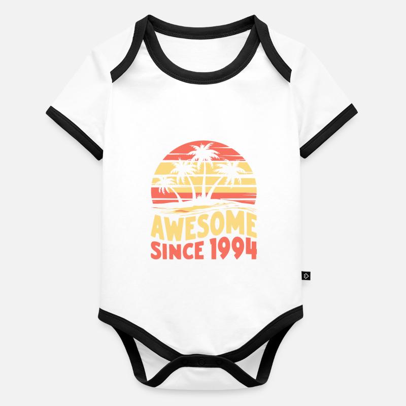 Awesome Seit 1994 Geburtstag Baby Bio-Kurzarm-Kontrastbody