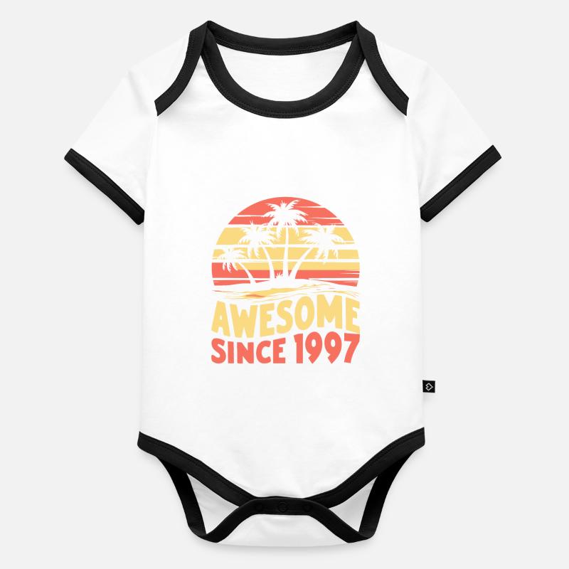 Awesome Seit 1997 Geburtstag Baby Bio-Kurzarm-Kontrastbody