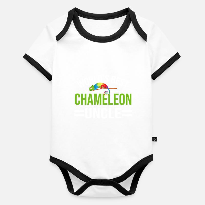 Chameleon Gifts Baby Bio-Kurzarm-Kontrastbody