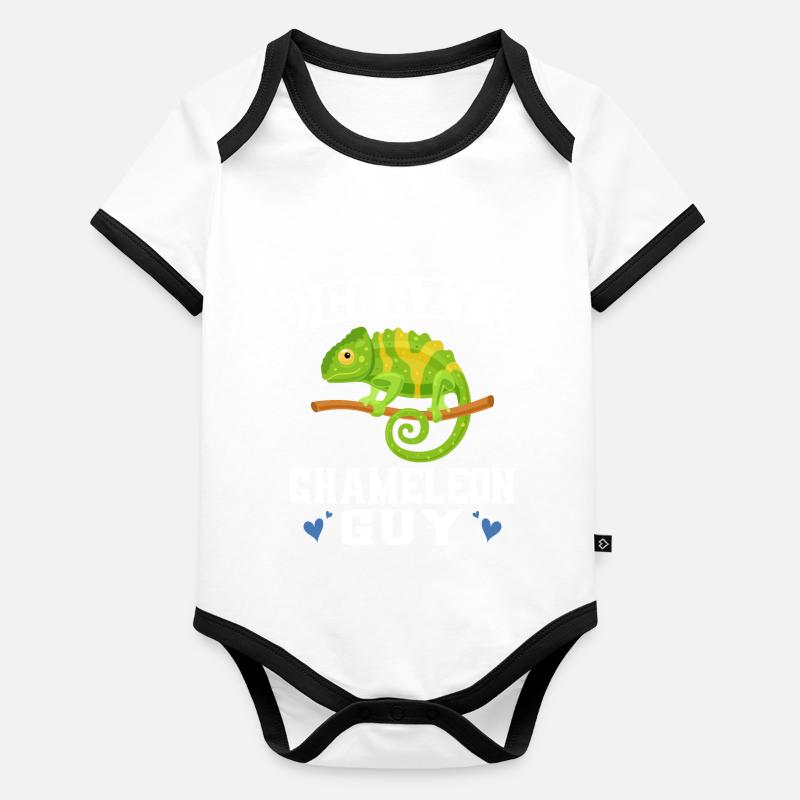 Cadeaux Caméléon Body Bébé bio contrasté manches courtes