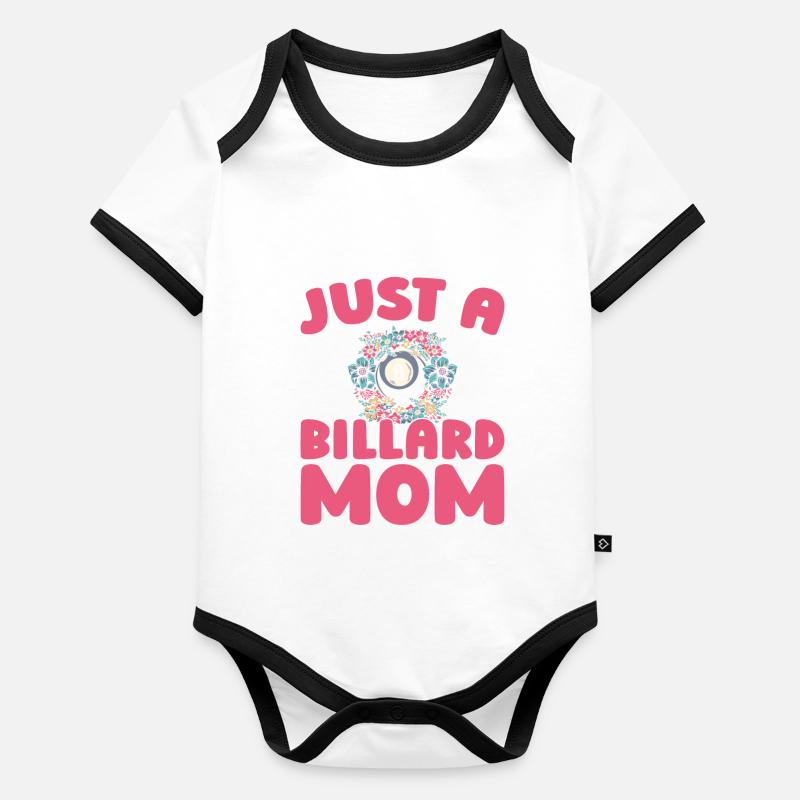 Billard, Just A Billiard Mom Body Bébé bio contrasté manches courtes
