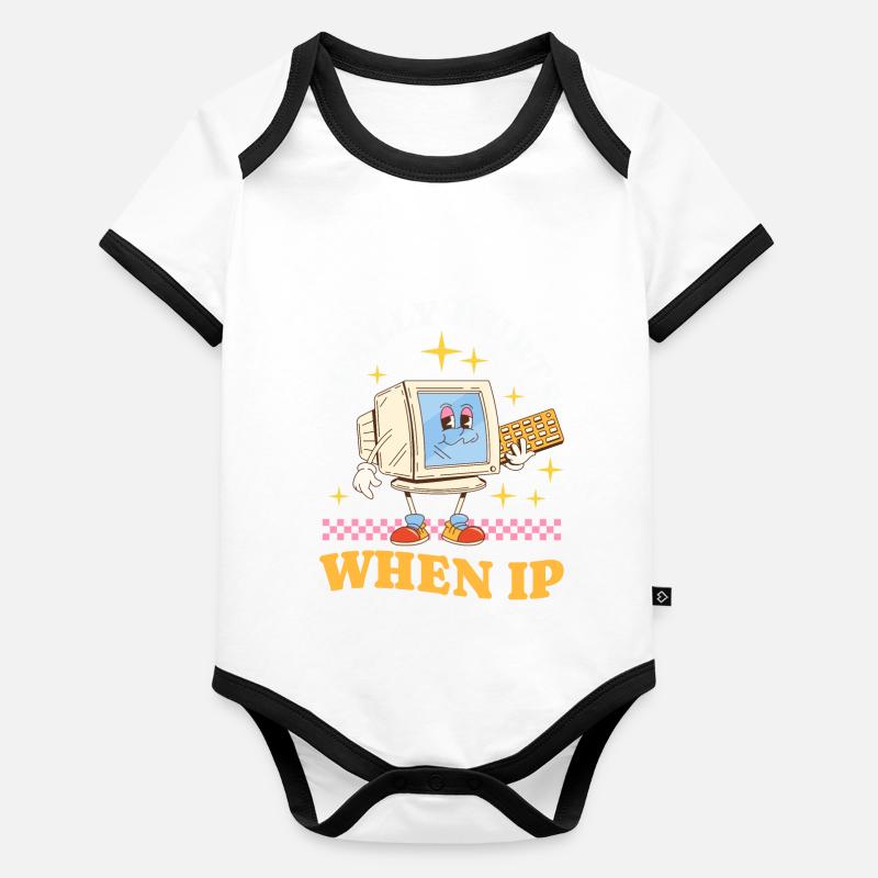IT Geek, PC Accessories Storage Devices Evolution Organic Baby Contrasting Bodysuit