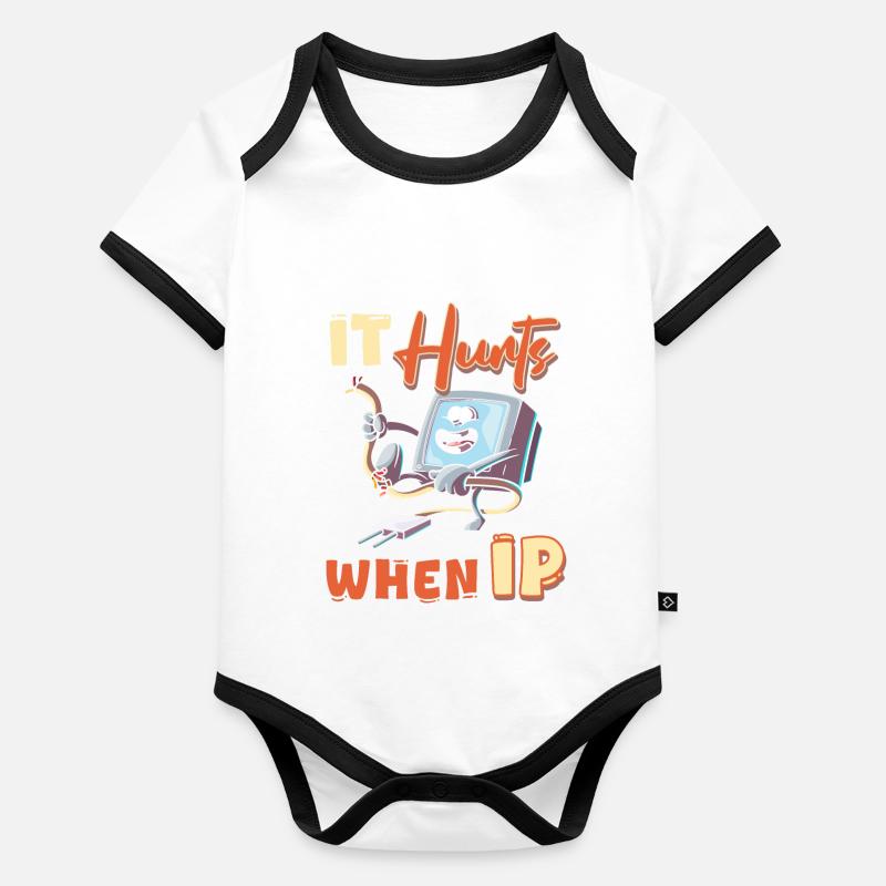 IT Geek, PC Accessories Storage Devices Evolution Organic Baby Contrasting Bodysuit