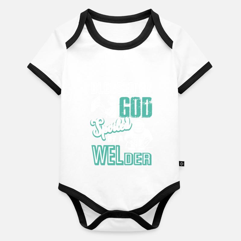 Welder Spoiled By A Welder Organic Baby Contrasting Bodysuit
