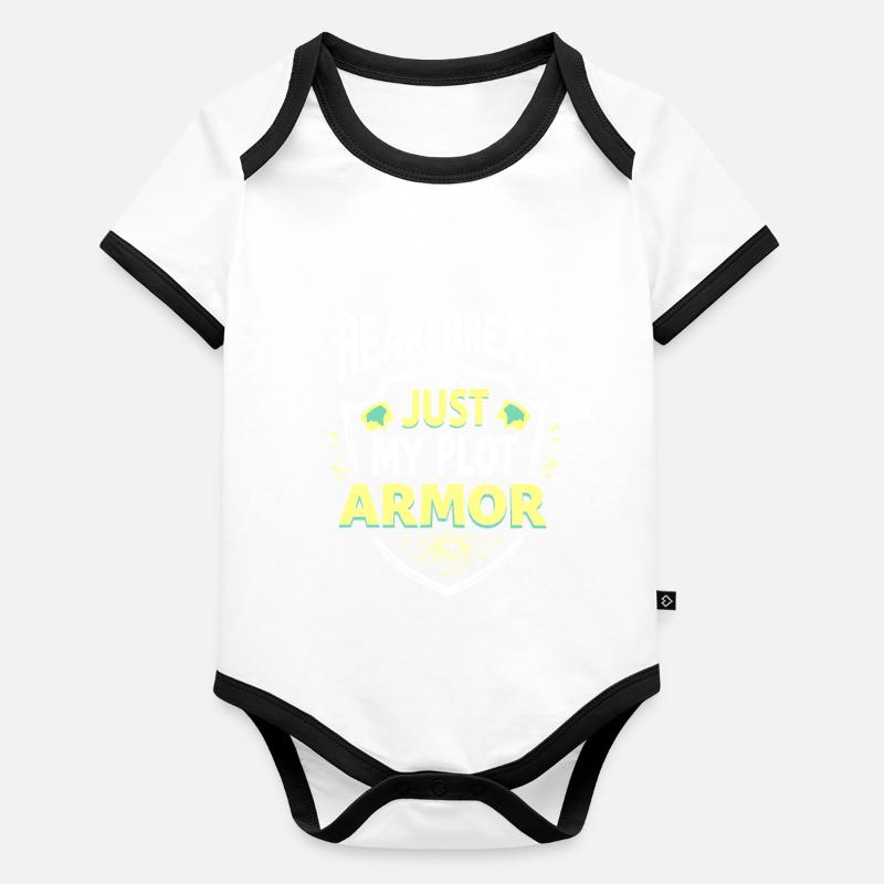 separation empowerment, self-love, new beginnings Organic Baby Contrasting Bodysuit