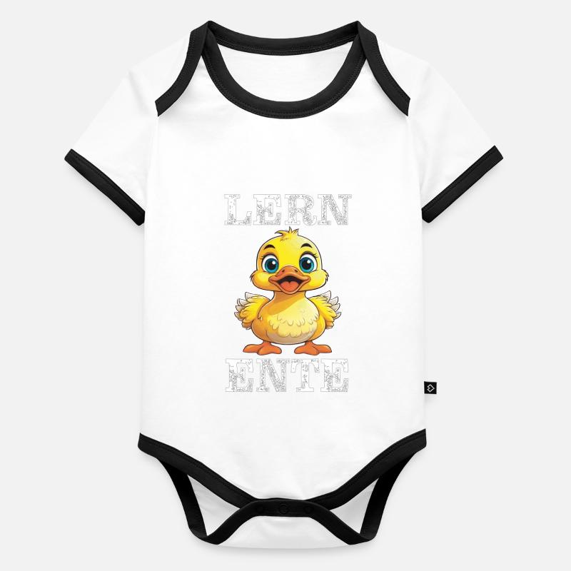 LEARN DUCK Organic Baby Contrasting Bodysuit