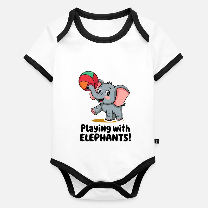 ELEPHANT Organic Baby Contrasting Bodysuit
