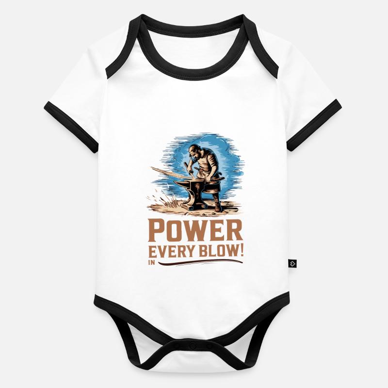 SCHMIED Baby Bio-Kurzarm-Kontrastbody