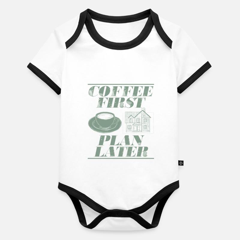 Architecte Architecture Cadeau Étudiant en architecture Body Bébé bio contrasté manches courtes