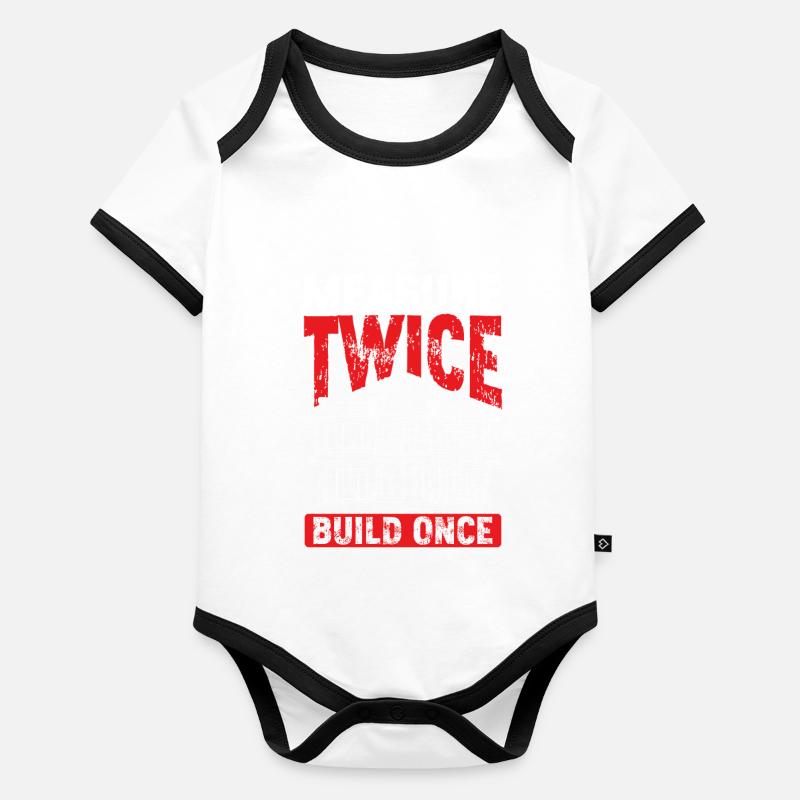 Architecte Architecture Cadeau Étudiant en architecture Body Bébé bio contrasté manches courtes