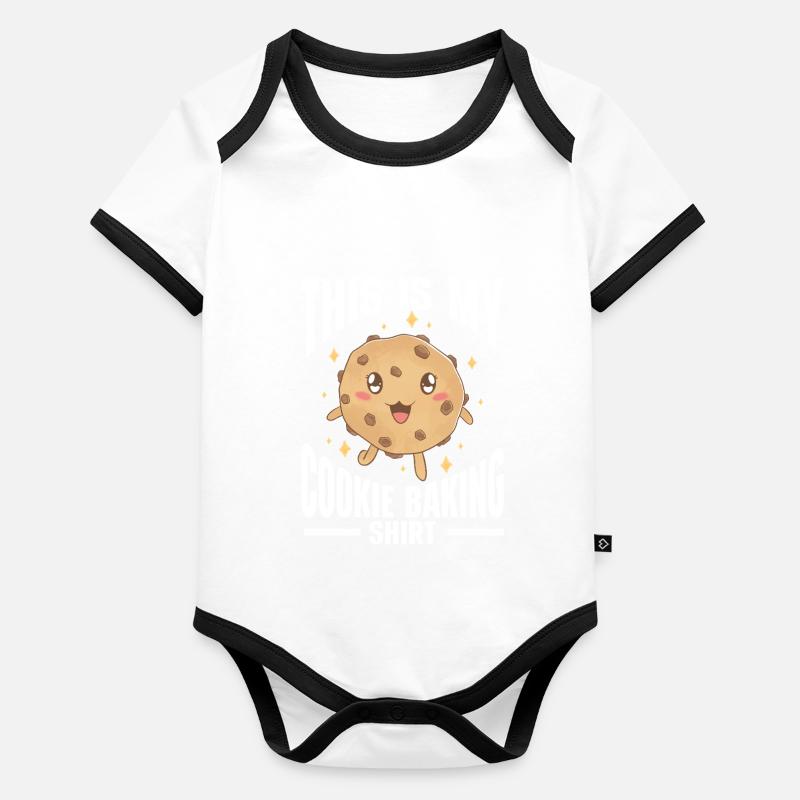Baking Bakery Baker Baby Bio-Kurzarm-Kontrastbody