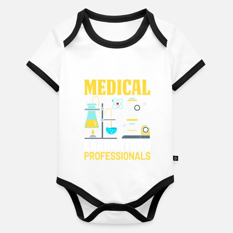 Medical Laboratory Professionals Lab Scientist Organic Baby Contrasting Bodysuit