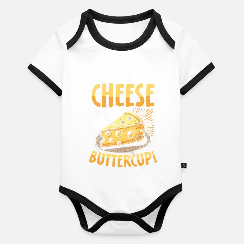 Lactose tolerant Milk lovers Cheese lovers Organic Baby Contrasting Bodysuit