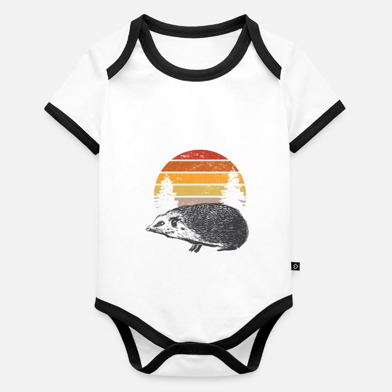 6199 hedgehogTshirt PR t shirt Organic Baby Contrasting Bodysuit