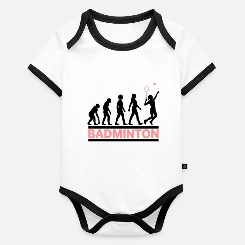 Évolution Badminton Femme Smash Cool Body Bébé bio contrasté manches courtes