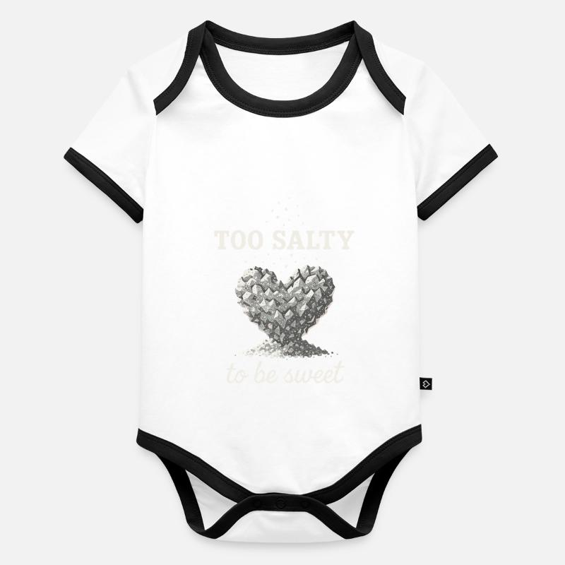 Salt Lover Sodium Dependent Nacl Meme Organic Baby Contrasting Bodysuit