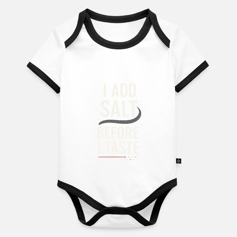 Salt Lover Sodium Dependent Nacl Meme Organic Baby Contrasting Bodysuit