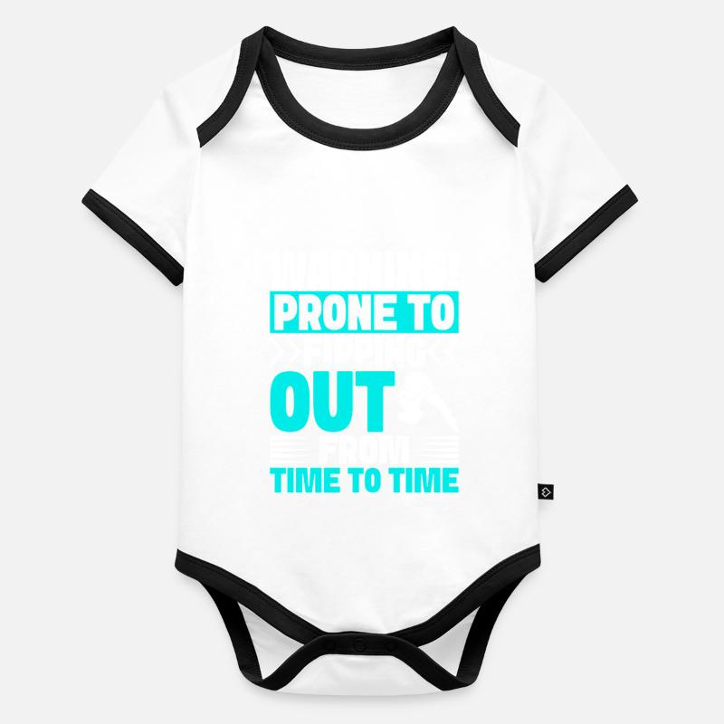 Diving diving board Organic Baby Contrasting Bodysuit