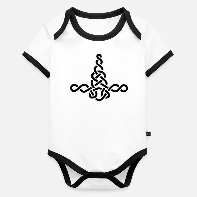 Marteau de Thor Body Bébé bio contrasté manches courtes