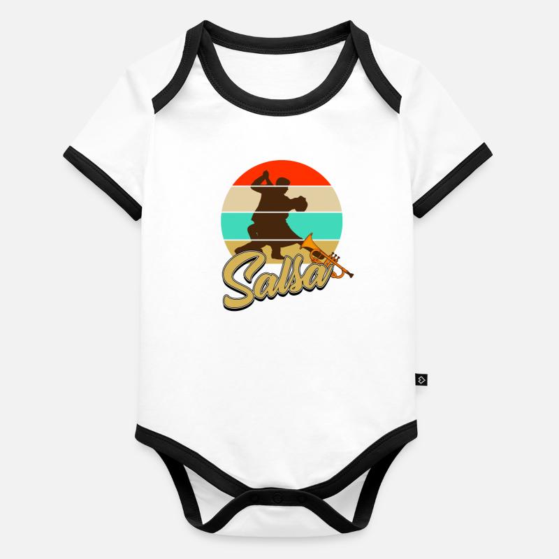 salsa Body Bébé bio contrasté manches courtes