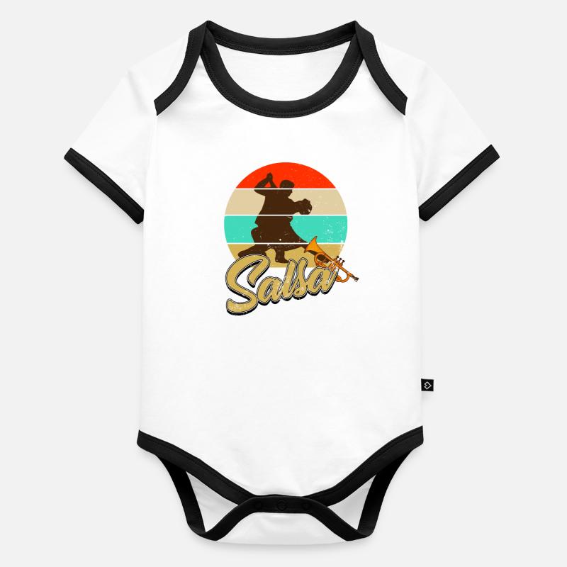 salsa Body Bébé bio contrasté manches courtes