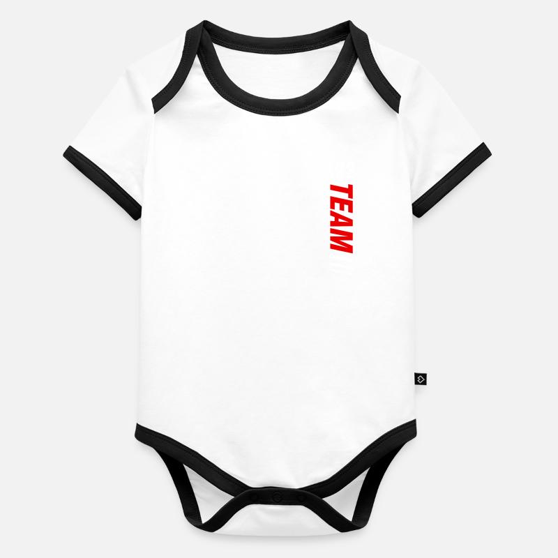 122 TEAM One Hundred Twenty Two, 122, numero Organic Baby Contrasting Bodysuit