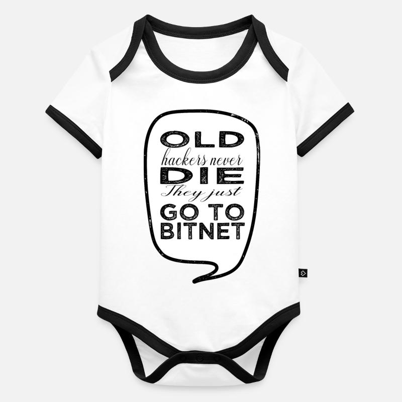 blague glitch informatique humour piratage drôle bio hack Body Bébé bio contrasté manches courtes