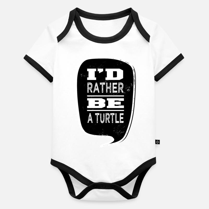 Animal Park Earth Blue Sea Turtle Gift Idea Duck Organic Baby Contrasting Bodysuit