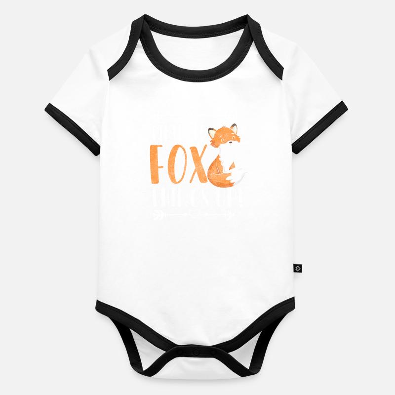 Animal Clever Wild Wilderness Organic Baby Contrasting Bodysuit