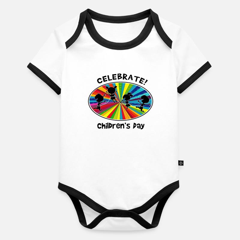 Rainbow joy Organic Baby Contrasting Bodysuit