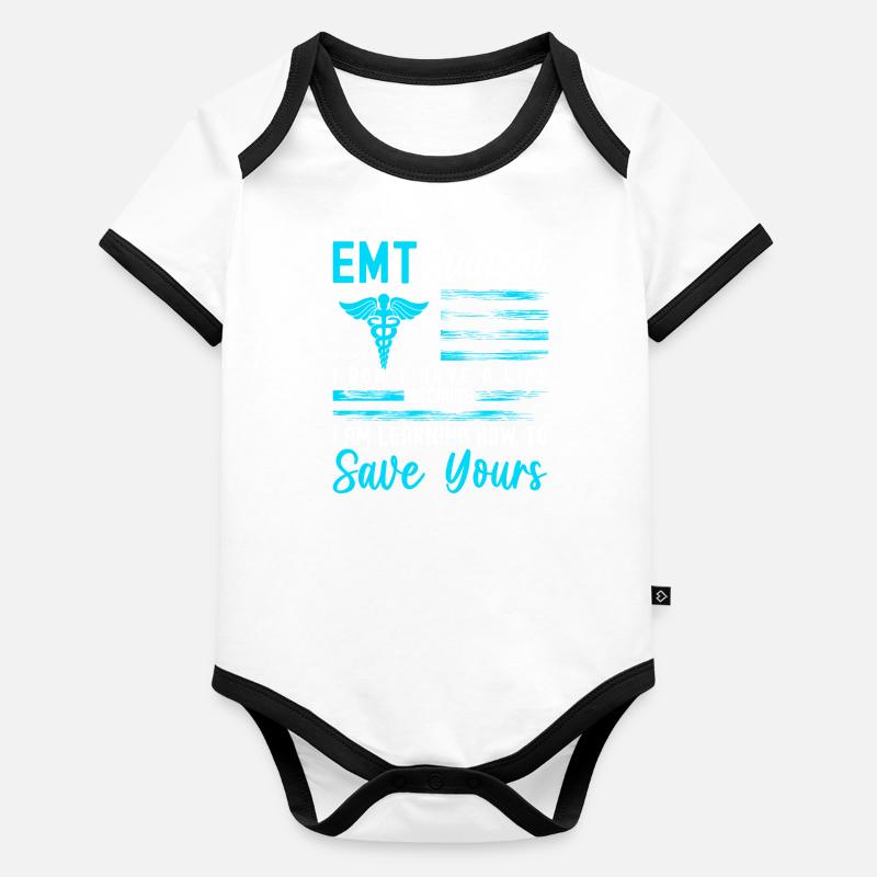 Studying Future Law Computer Organic Baby Contrasting Bodysuit