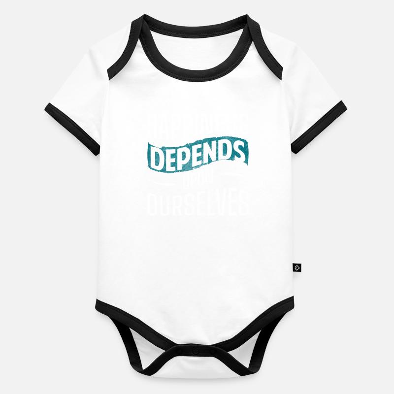 Motivation Optimist Joy Organic Baby Contrasting Bodysuit