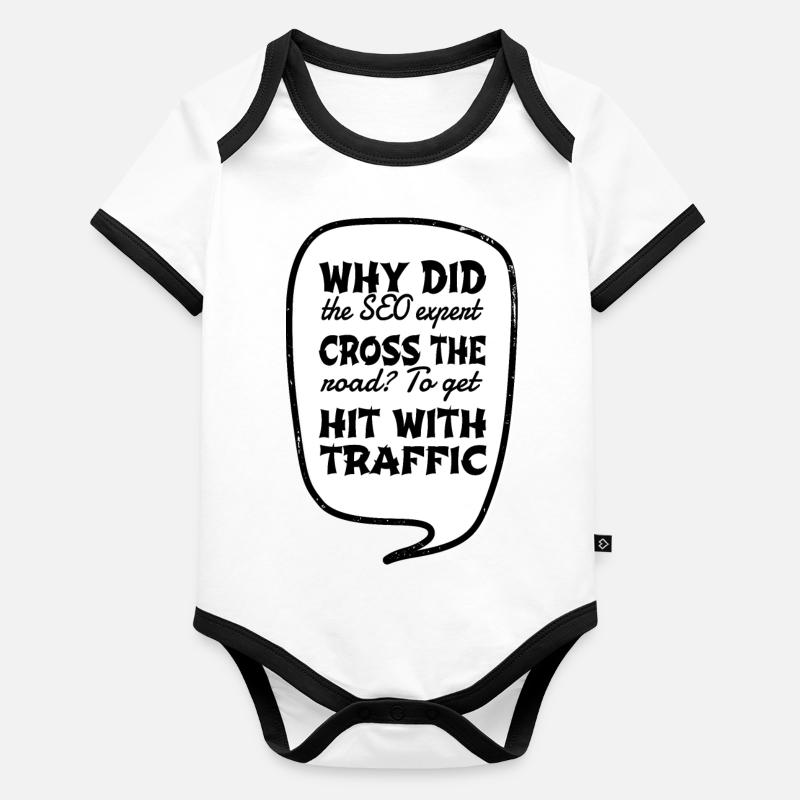 Ordinateur informatique développeur fullstack Body Bébé bio contrasté manches courtes