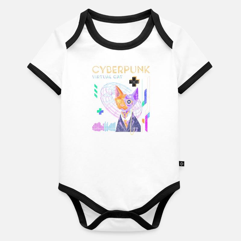Future Fantasy Neon Organic Baby Contrasting Bodysuit
