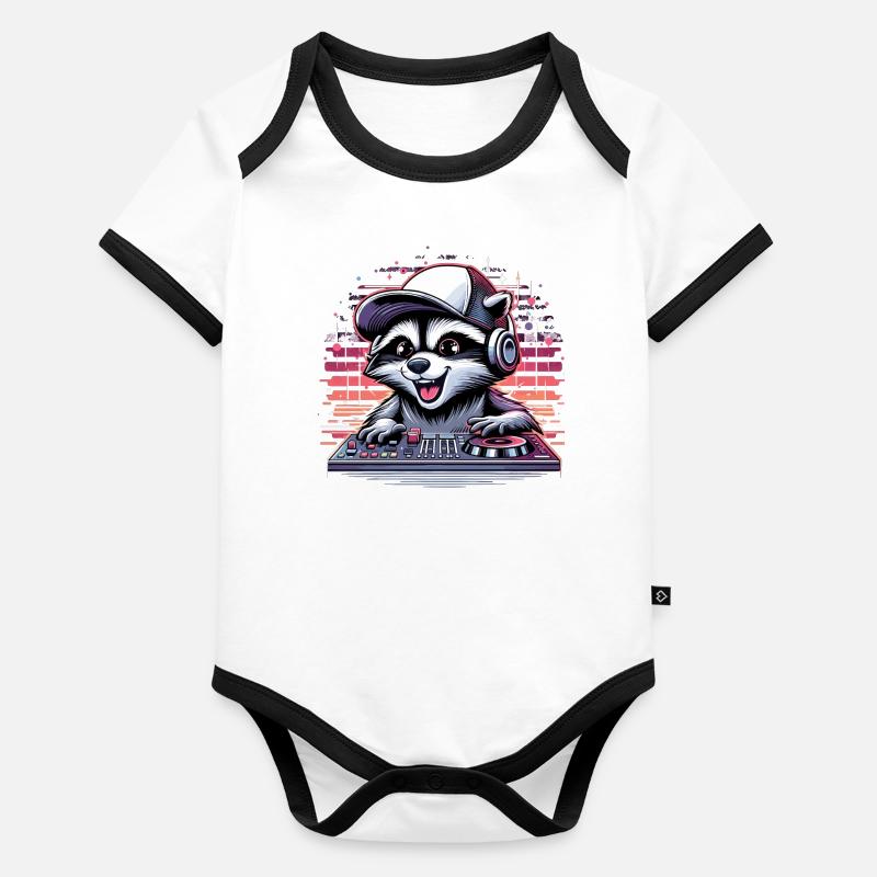 Wachbär DJane Music Play Gift Organic Baby Contrasting Bodysuit