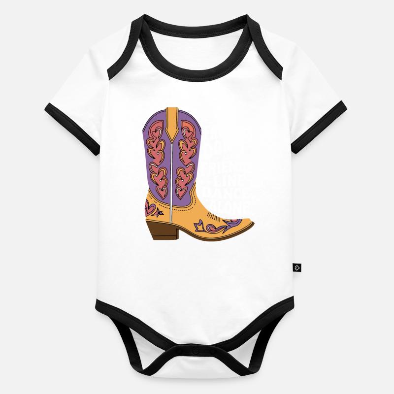 Line Dancing Dancing Dancers Organic Baby Contrasting Bodysuit