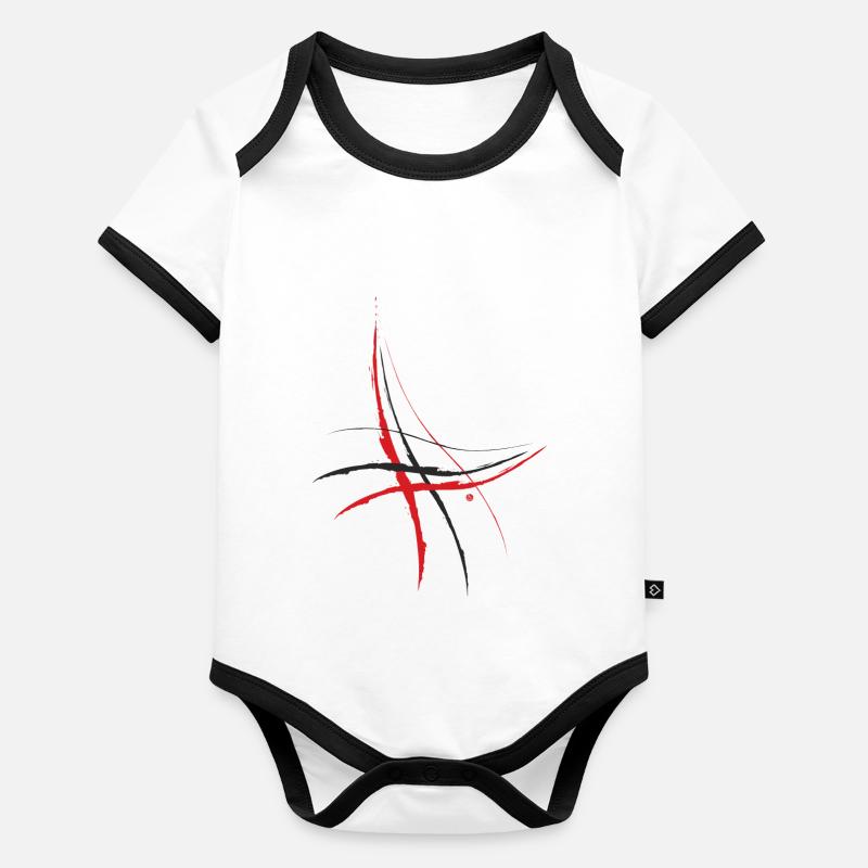 Griffes Body Bébé bio contrasté manches courtes