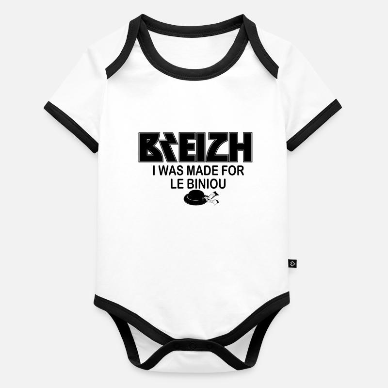 breizh Body Bébé bio contrasté manches courtes