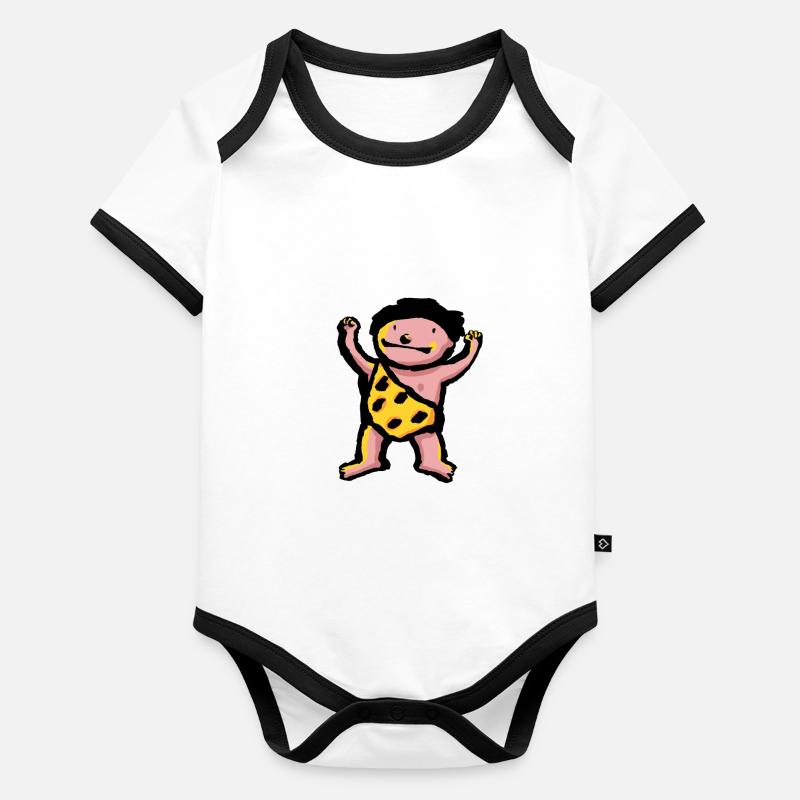 Ich bin es, der stärkste! - Baby Bio-Kurzarm-Kontrastbody - undefined