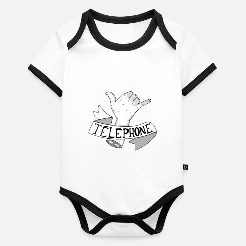 Rough Translation # 4 Organic Baby Contrasting Bodysuit