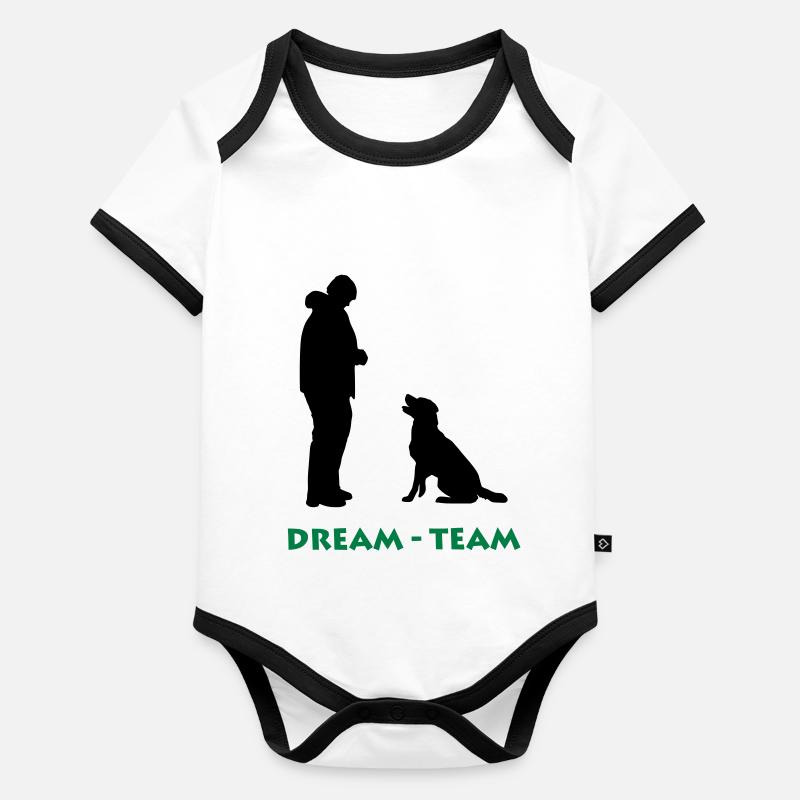 Dream-Tream Baby Bio-Kurzarm-Kontrastbody