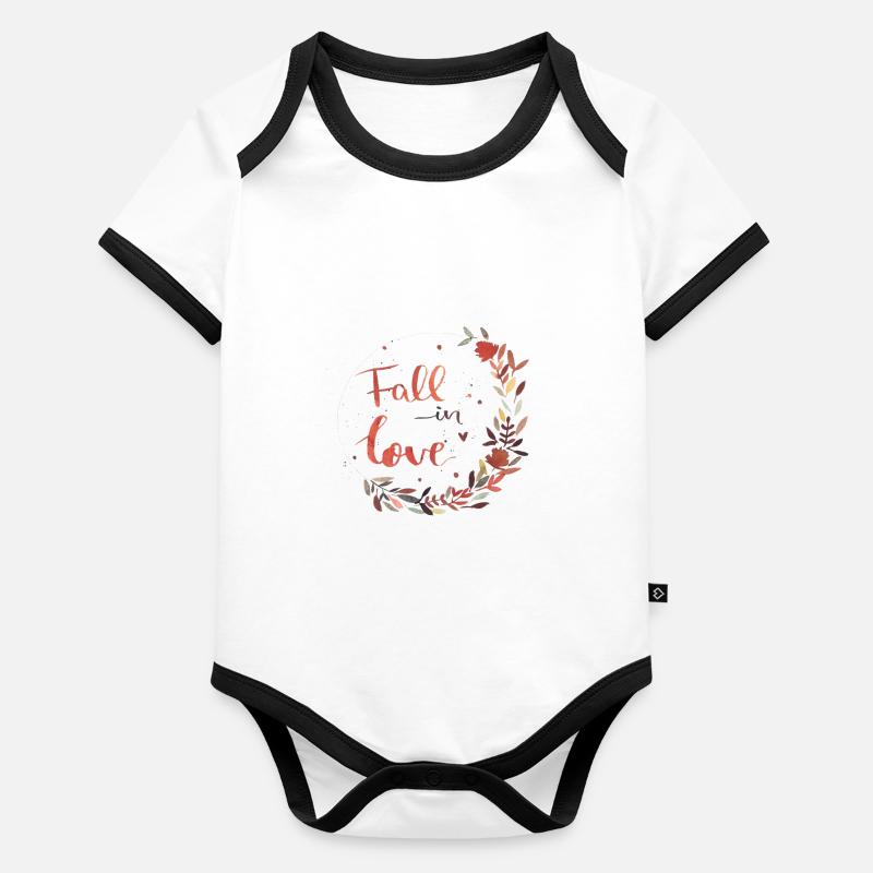 autumn Organic Baby Contrasting Bodysuit