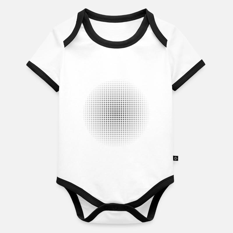 Demi-teinte propre conception Body Bébé bio contrasté manches courtes