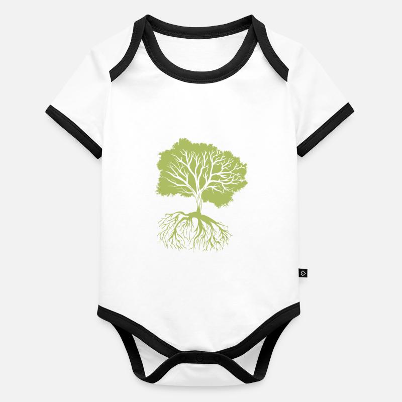 Double Sided Nature Organic Baby Contrasting Bodysuit